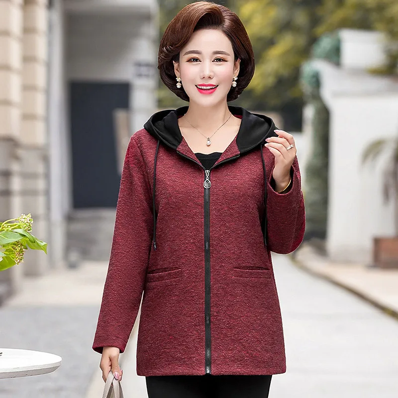 

2019 New Womens Slim Trench Coats Ladies Zipper Hooded Collar Long Sleeve Windbreaker Jacket Plus Size Female Coats Outerwear