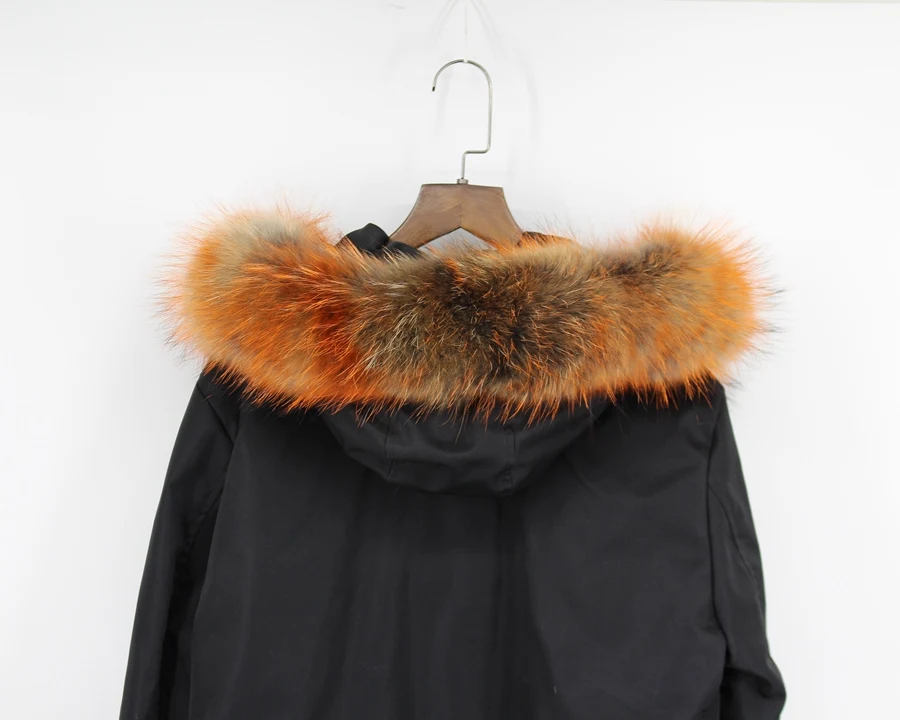 genuine raccoon fur hoody trim collar (5)