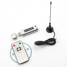 1pc USB 2.0 DVB-T Digital TV Receiver HDTV Tuner Dongle Stick Antenna IR Remote
