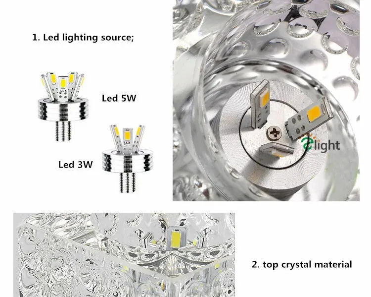 Dia10cm современный блеск Хрустальный светодиодный потолочный Люстра светильник s хромированный металлический коридор светодиодные люстры светильник для прохода светильник