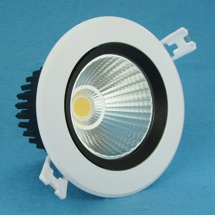 

Free Shipping 15W Dimmable COB LED Ceiling Down Light Cool White Warm White Recessed COB LED Down Lamp Size:109*90mm AC85-265V