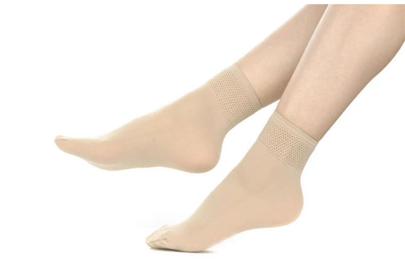 5pairs/lot Autumn Winter High Elastic Velvet Nylon Socks for Women Skin Color Short Socks Anti-hook Wire Resistant to Wear smartwool socks sale