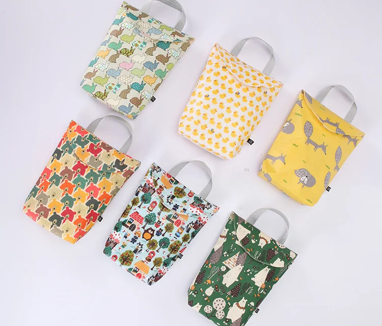 Новый Для женщин водонепроницаемый корейский Портативный Детские Пеленки сумки холст сумка Mami Портативный торгового пляжные сумки