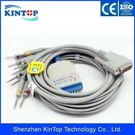 5 шт./лот совместимый новый кабель Nihon Kohden ECG/EKG Φ EKG Cable leadпровода 10lead Din 3 0 ends AHA/IEC |