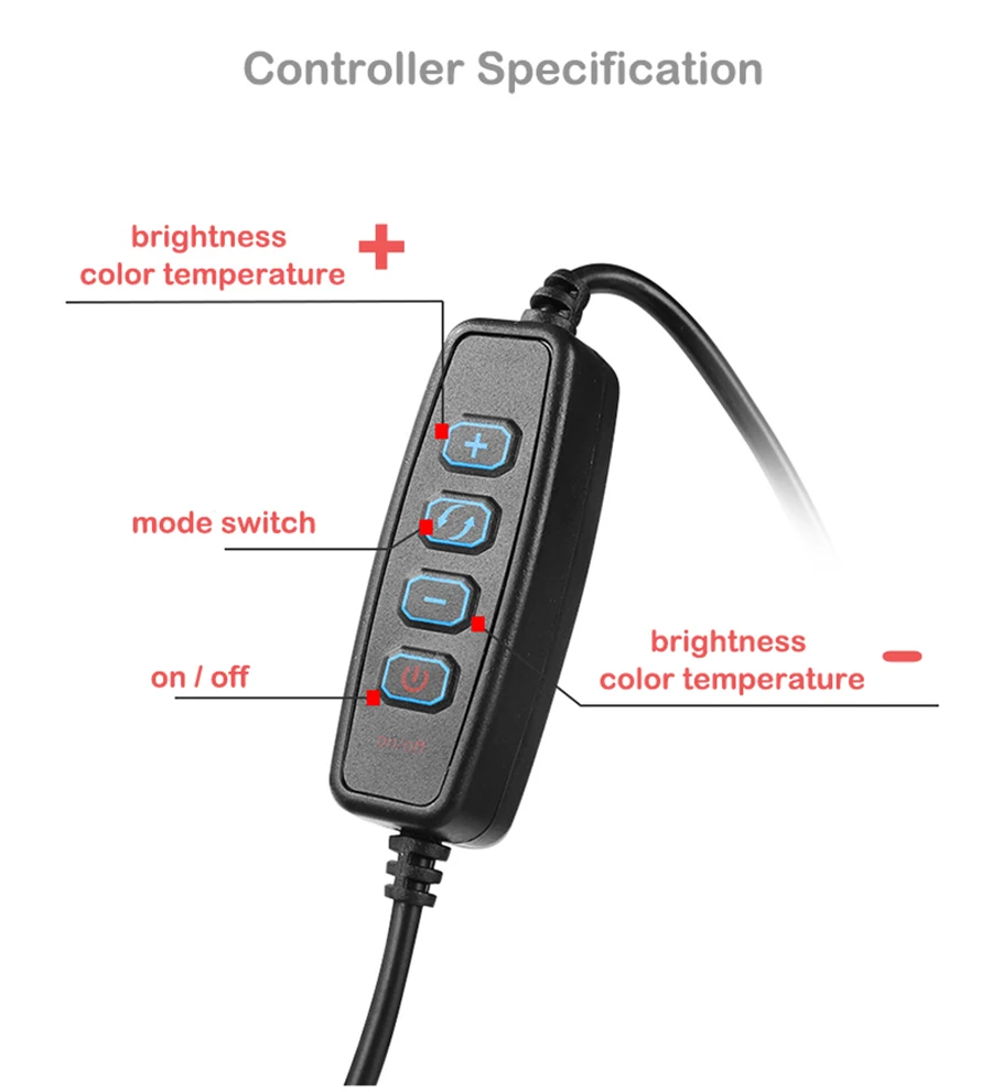 Светодиодный светильник для селфи с регулируемой яркостью 16 см и 20 см, для студийной фотосъемки, телефона, видео с мини-штативом, usb-разъемом, кольцевая лампа, usb-разъем