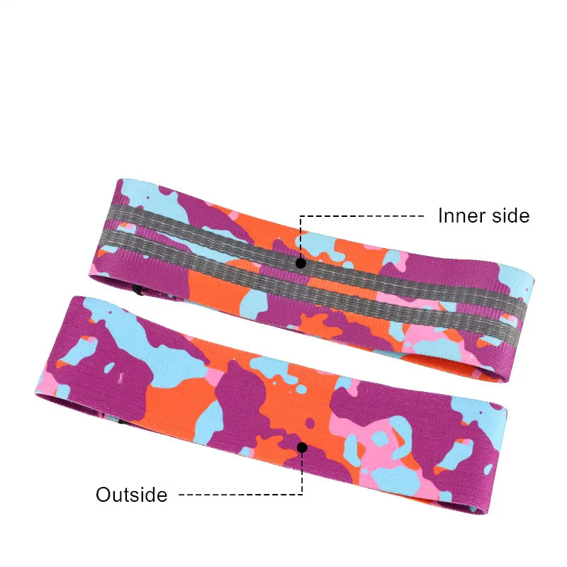 Тренировки Фитнес Сопротивление Группы тренажеры камуфляж резиновая петли латекс Йога тренажерный зал силовых тренировок Пилатес упражнения