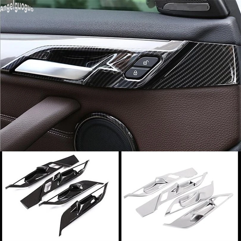 Для BMW X1 F48 2016 18 Автомобильный интерьер дверная ручка Чаша Крышка отделка блесток