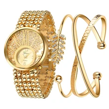 Золотой браслет, часы с бриллиантами, женские роскошные повседневные наручные часы из нержавеющей стали, женские часы, Relogio Feminino, подарок zegarek damski