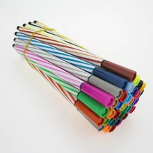 Ydnzc 12/18/24/36 Цвета акварельные Маркеры Ручка граффити с зажимом медной проволоки Pen нетоксичные детская ручка для детского сада и школы