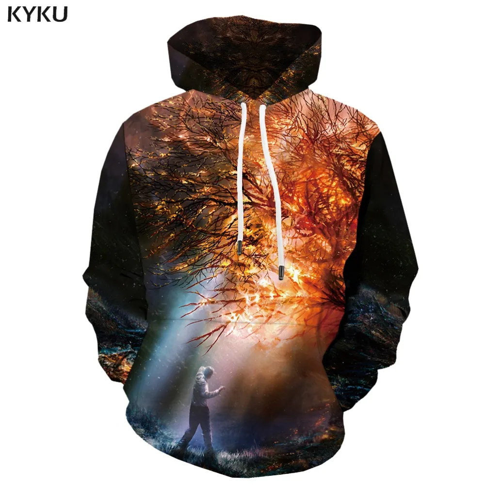 Fire print hoodie Clearance