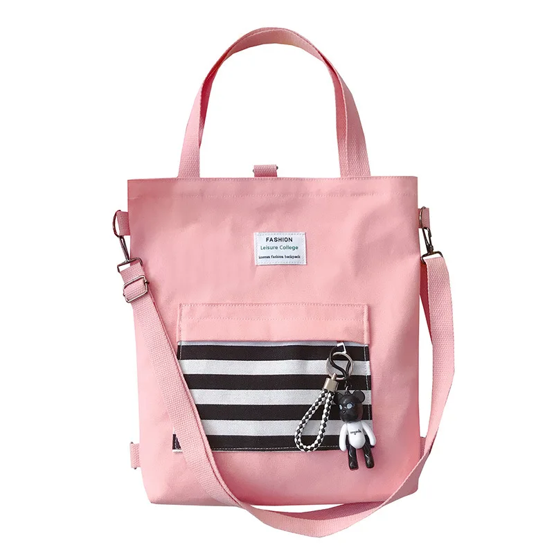 

Women Canvas Tote Ladies Casual Shoulder Bag Foldable Shopping Bags Beach Bag Cloth Cute Style Female Handbag