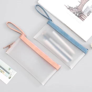 

FGHGF 1 PCS Cute Candy Color Waterproof Girls Pencil Case Stationery Storage Organizer Bag School Office Supply