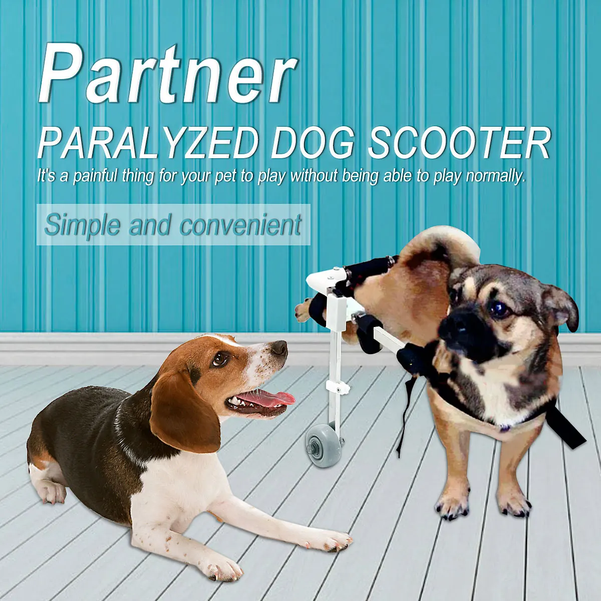 

Pet Wheelchair dog Paralyzed Cart Pet Dog Scooter / Disabled Dog Rehabilitation For Handicapped Small Dog/Cat/Doggie /Puppy
