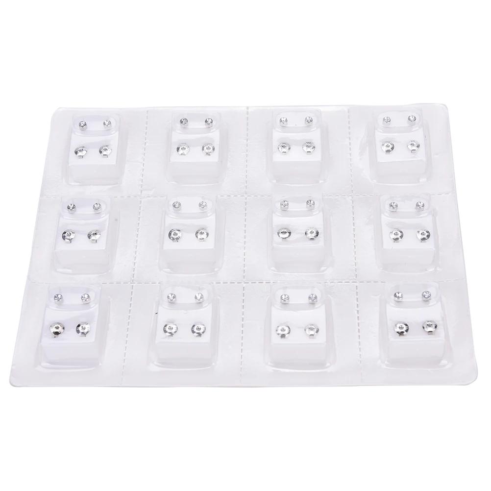 

Alloy Disposable Safe Ear Stud Piercing Gun Piercer Tool Earring Piercing Jewelry 12 Pairs