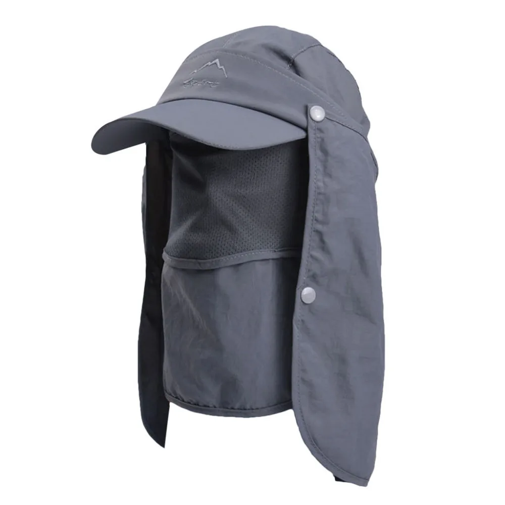 Летняя уличная шляпа от солнца защитная крышка Bucket Boonie однотонная Регулируемая