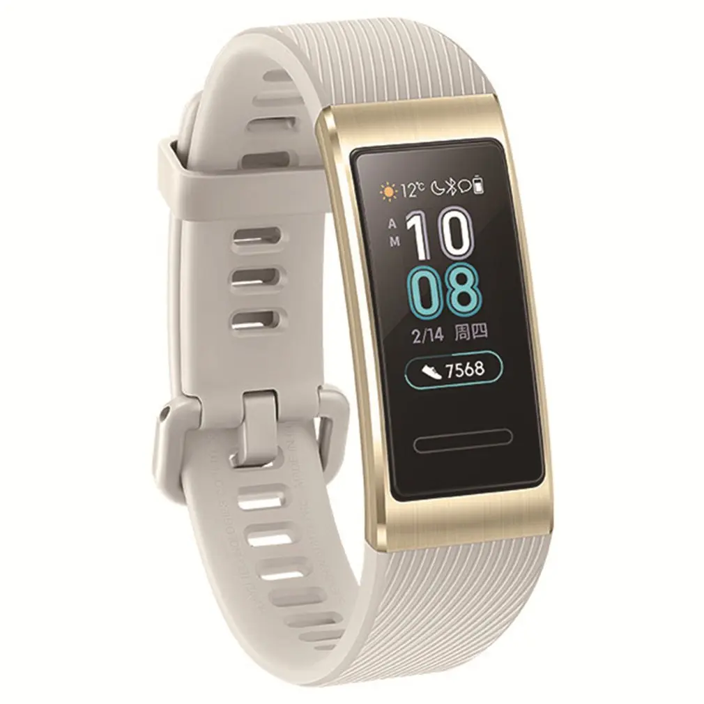 Для huawei Band 3 Pro Встроенный gps Смарт-часы AMOLED сенсорный экран 50 м водонепроницаемый браслет часы - Цвет: Серый