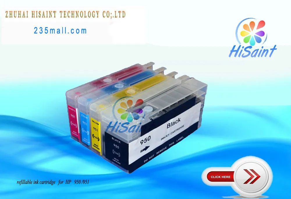 Compatible refillable ink cartridge for hp950 951 950 XL 951XL for HP