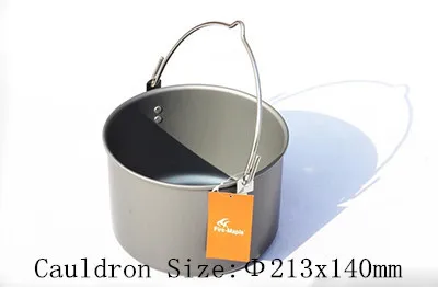 Fuego Arce 6-7 personas cooking pot set acampar al aire libre portátil alimentación cocina del campamento Utensilios de cocina picnic cubiertos al aire libre fmc-212