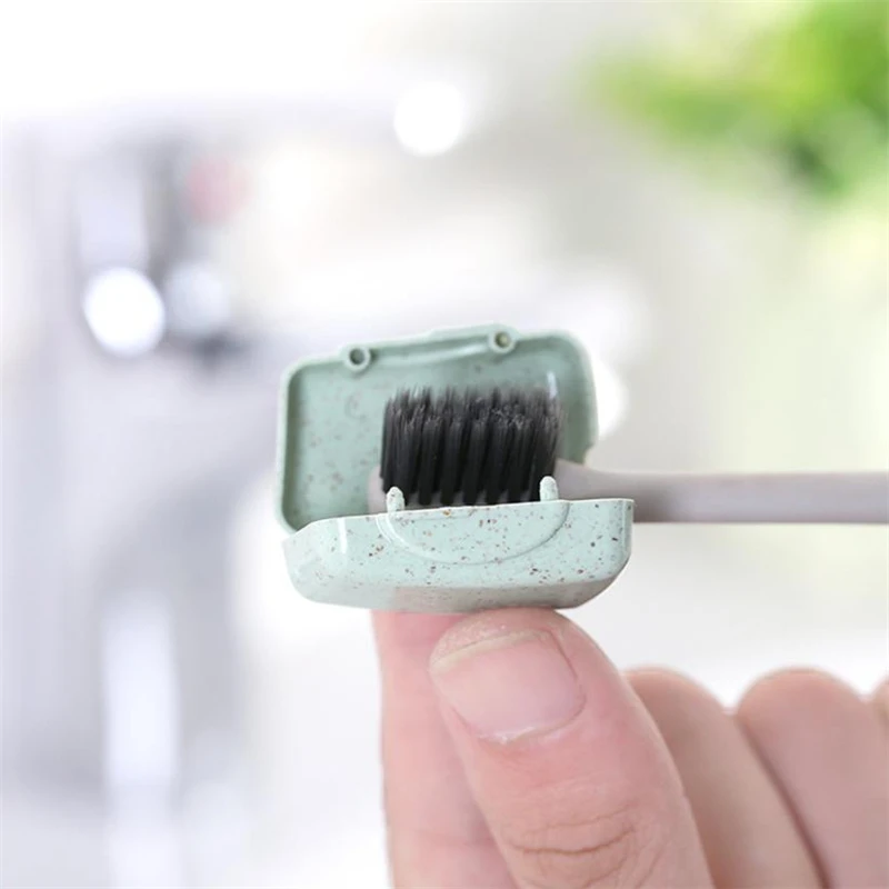 2018 New   4 PCS Set Portable Travel Toothbrush Cover Wash Brush Cap Case waterproof Eco-Friendly Box   05