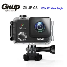 Gitup G3 Duo экшн-камера с объективом 90 градусов 2K 12MP 2160P спортивная экшн-Камера 2," сенсорный ЖК-экран гироскоп опционально gps Slave камера