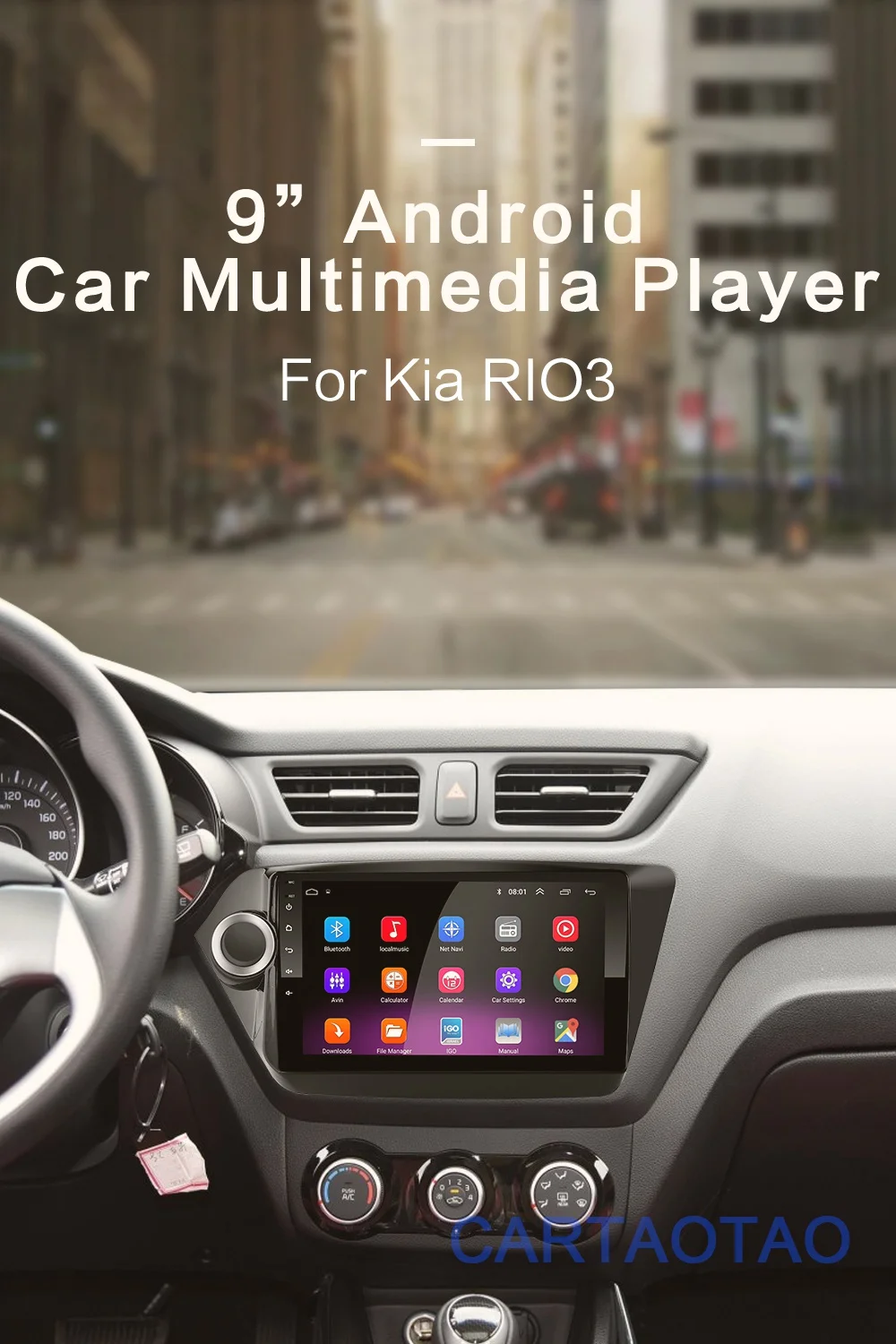 2G+ 32G " 2din Android 8,1 GO автомобильный dvd-плеер для Kia Rio 3 Rio 4 2010 2011 2012 2013- автомобильный Радио gps навигация wifi плеер