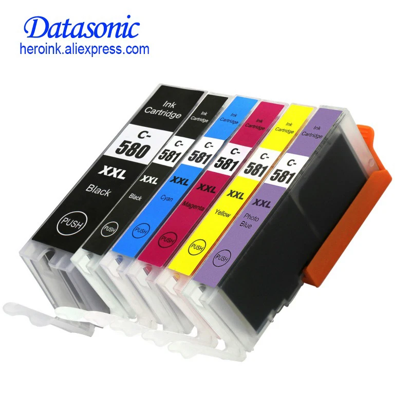 Datasonic Совместимость PGI-580 CLI-581 PGI 580 CLI 581 чернильный картридж XL для CANON TR7550 TR8550 TS6150 TS6151 принтер