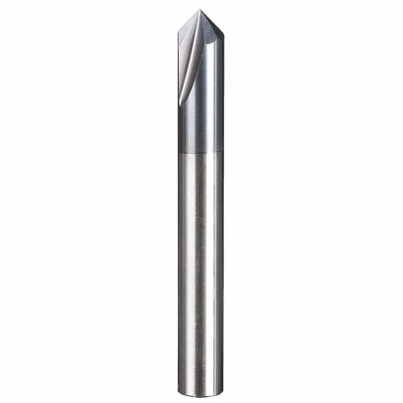 1Pc Chamfer Carbide Mill High Density Polished 6mm End Mill 90 Degree