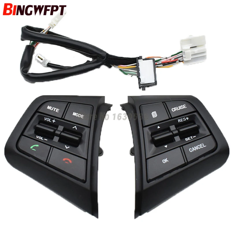 

Remote Cruise Control Button Car Steering Wheel Control Buttons with cables For Hyundai ix25 for creta 2.0L
