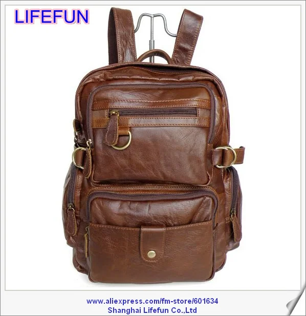 2014 GENUINE LEATHER Cowboy Vintage Leather Men's women Travel bag