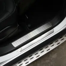 Для Mercedes Benz GL GLS X166 ML GLE W166 4 шт автомобиль-Стайлинг порога Накладка Добро пожаловать педали накладка Стикеры аксессуары