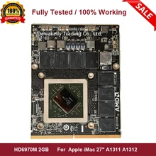 HD 6970M HD6970 HD6970m 2GB VGA Видео Видеокарта для Apple iMac 2" mid 2011 Radeon A1311 A1312 109-C29657-10 рабочая
