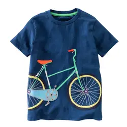 2019 Детская футболка с короткими рукавами и мультяшным принтом для маленьких детей Топ, одежда для маленьких мальчиков Ropa De Roupa