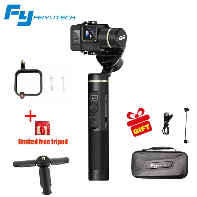 FeiyuTech Feiyu G6 брызг Gimbal 3 оси действие Камера Ручной Стабилизатор для Gopro Hero 6 5 4 RX0 xiaomi yi 4 k OLED Экран - Цвет: Option 6