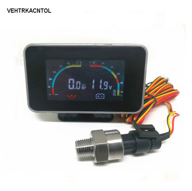 VEHTRKACNTOL 12v/24v Forklift Truck Car Oil Pressure Gauge Engine Oil