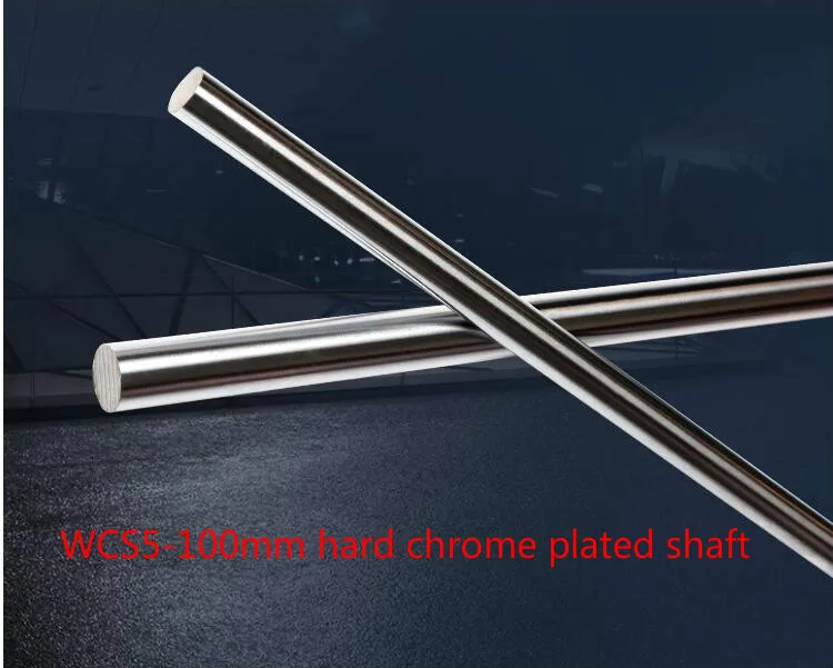 

3D printer rod shaft WCS 5mm linear shaft length 100mm chrome plated linear guide rail round rod shaft 1pcs