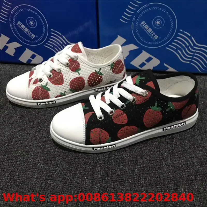

Strawberry Casual Shoes Canvas Casual Shoes Student Shoes Sneakers Women Shoes