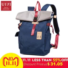 UIYI Personality Large Size Round Polyester Men Travel Bag Fashion Rolling Travel Backpack For Man Famous