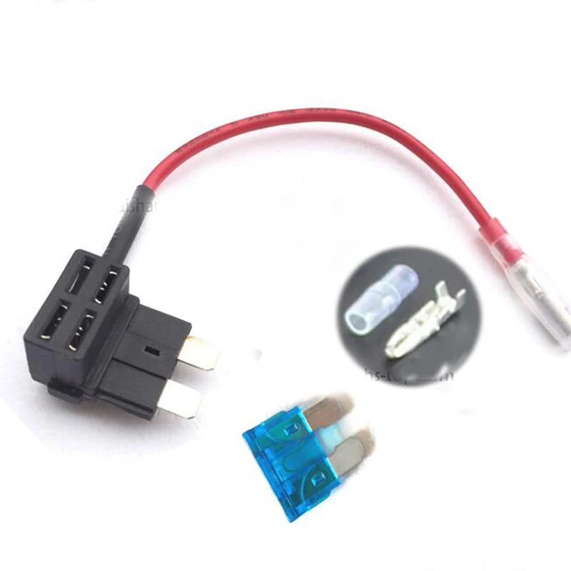 Add A Circuit Fuse Tap Piggy-Back Standard Blade Fuse Holder+10A Blade Fuse