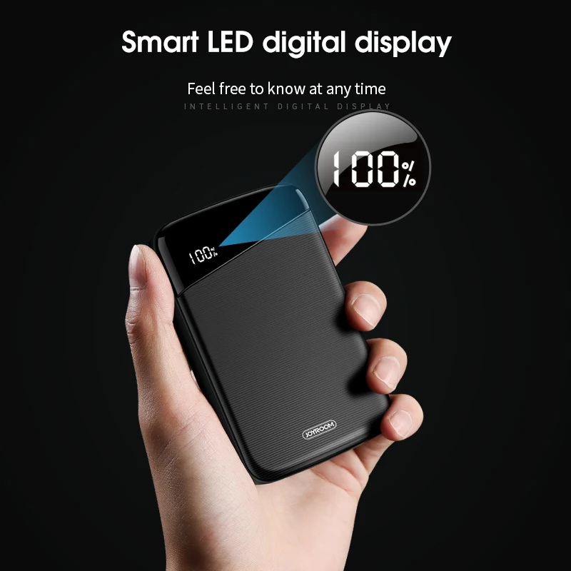 Быстрое зарядное устройство power Bank 10000 мАч два usb-порта внешний аккумулятор power bank с цифровым дисплеем для iphone Xiaomi power bank mini