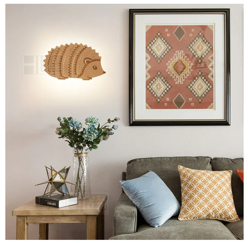 Hedgehog Wall Lamp 12