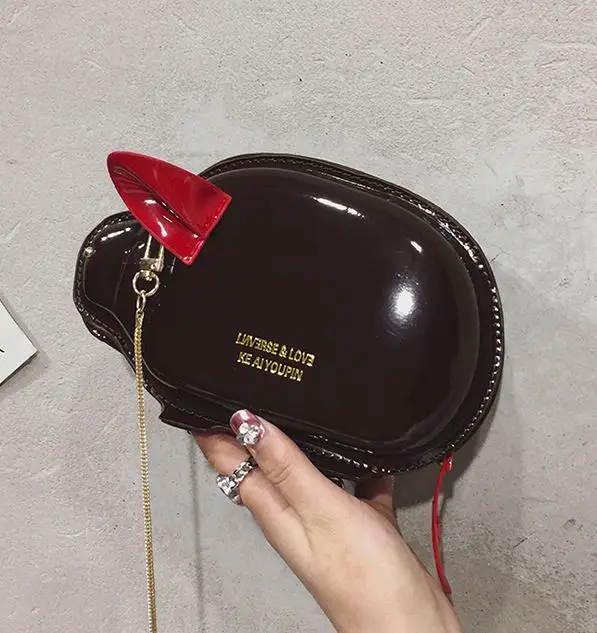 High quality fresh new design ladies clutches bag black white red yellow patent leather B110 chain shoulder mini messenger bags High quality fresh new design ladies clutches bag black white red yellow patent leather B110 chain shoulder mini messenger bags