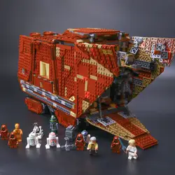 DHL Лепин 3346 05038 шт. star Series wars The 75059 Force Awakens Sandcrawler Набор строительных Конструкторы кирпичи игрушечные лошадки для дня рождения детей