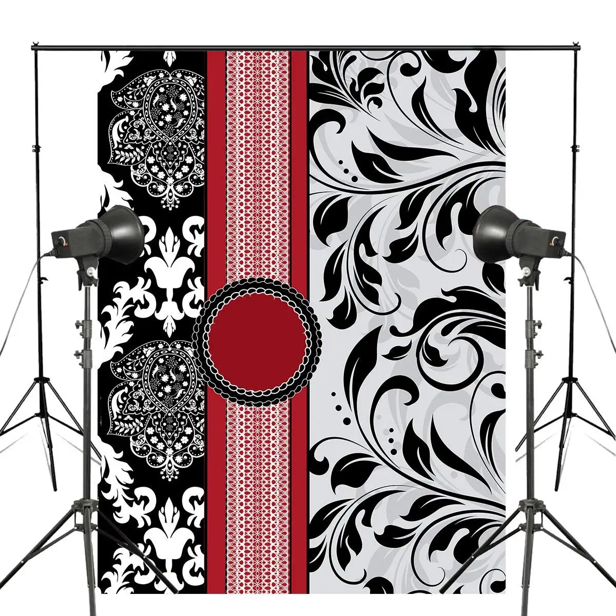

Classic European Pattern Photography Backdrop Flower Shape photo studio backgound 5x7ft Classical mural wall backdrops