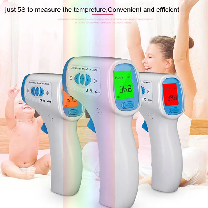 

Adult Child Infrared Thermometers Body Temperature Measure Household Indoor Foods Temperature Test Machine Non Contact B27