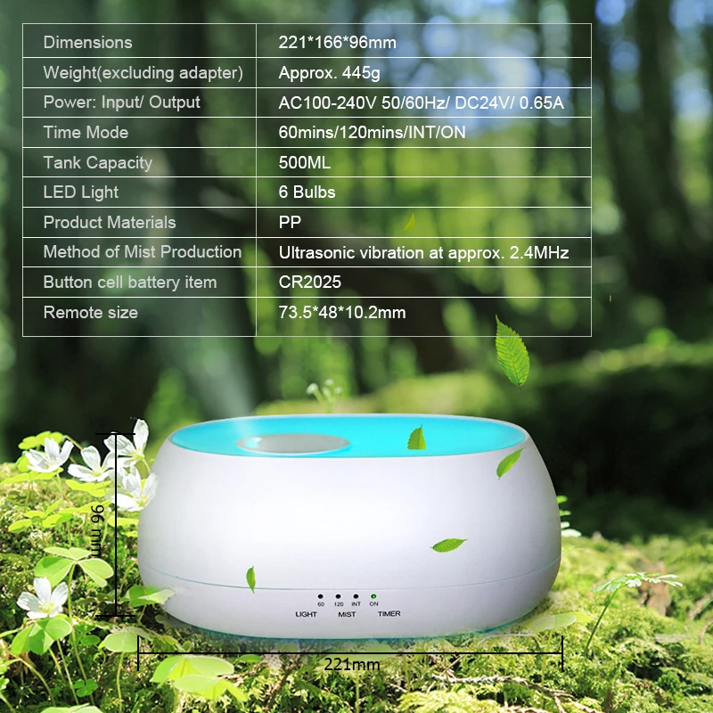 Ultrasonic Aroma Diffusers DN-817 (8)