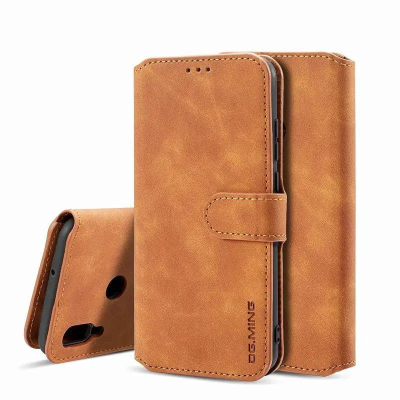 

Matte Leather Case For Huawei P Smart 2019 Flip Cover Luxury Vintage Wallet Bags For Cover Huawei P Smart Psmart 2019 Book Case