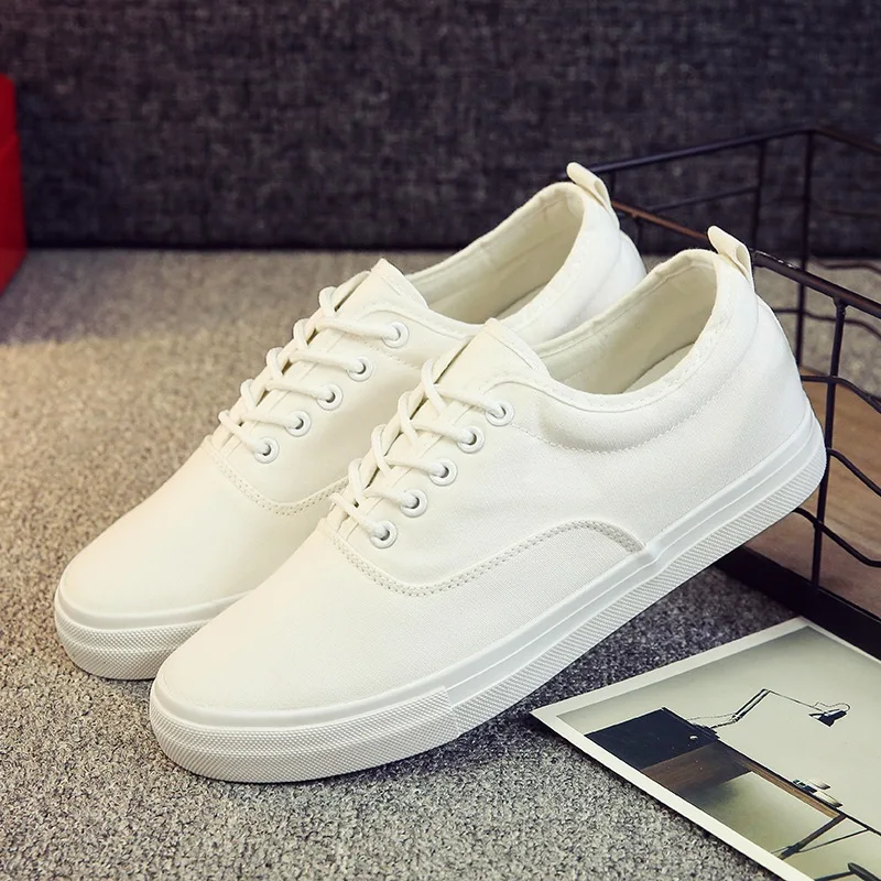 UNIGUE GIRL 2019 New Men Shoes Fashion Black/white Lace-up Canvas Shoes Breathable Men Casual Shoes Flat Quality Size 39-44 UNIGUE GIRL 2019 New Men Shoes Fashion Black/white Lace-up Canvas Shoes Breathable Men Casual Shoes Flat Quality Size 39-44