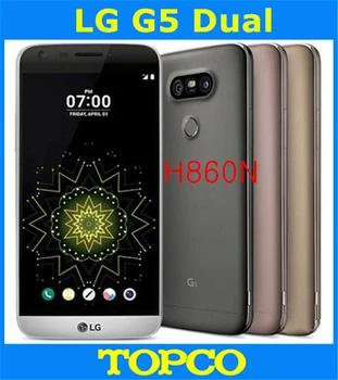 

LG G5 Dual H860N Original Unlocked GSM 4G LTE Android Quad Core RAM 4GB ROM 32GB 5.3" 16MP WIFI GPS Mobile Phone NFC Fingerprint