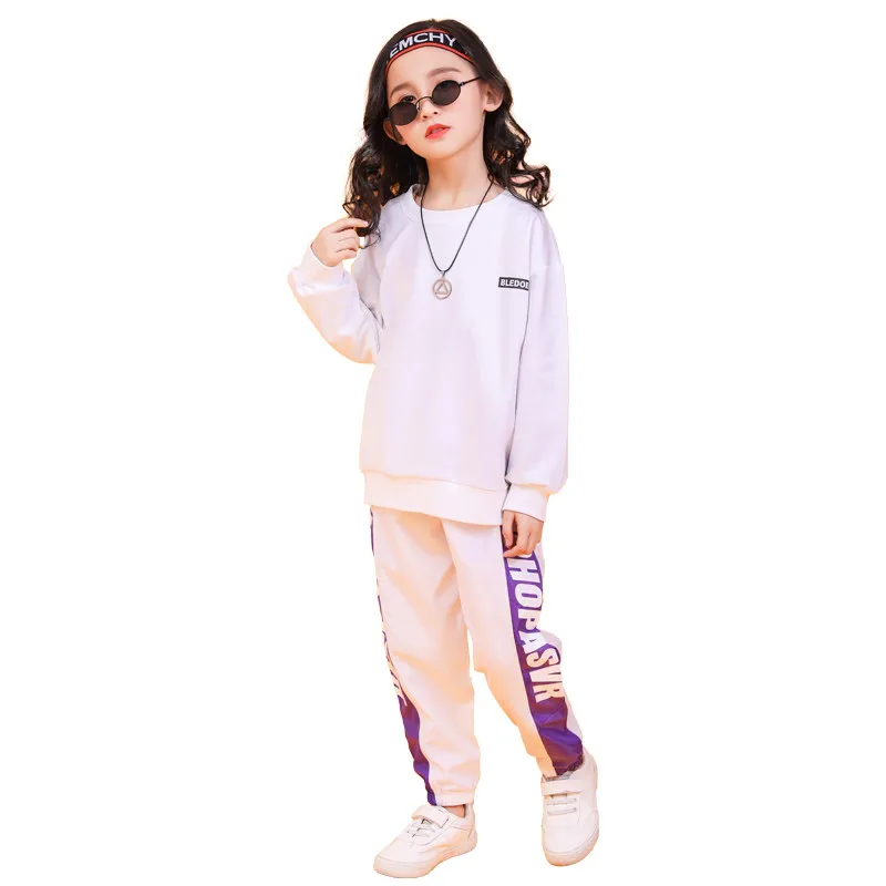 Baby boy Girl summer clothes set 2019 8 10 12 14 16 18years dance costume kids hip hop kids toddler girl fashion clothes outfit (14)