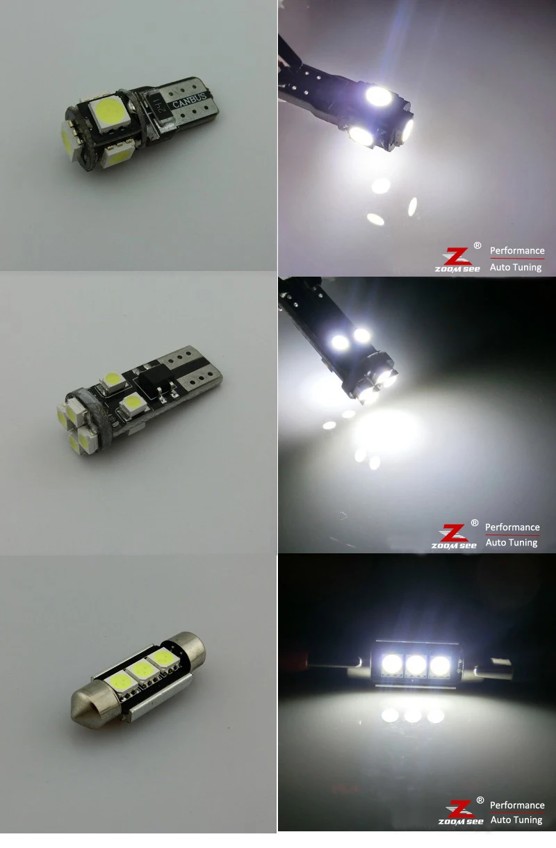16x светодиодный номерной знак+ Внутреннее освещение лампы комплект для bmw 3 серии E36 седан купе M3 316i 318i 320i 323i 323is 325i 328i(90-99